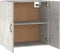 vidaXL - Wandkast - 60x31x60 - cm - bewerkt - hout - betongrijs