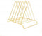 Brieven organizer-metaal goud-Housevitamin