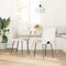 vidaXL - Eetkamerstoelen - 2 - st - fluweel - crèmekleurig
