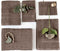 LINNICK Pure Handdoeken Set - 100% Katoen - Taupe - 4x Handdoek 60x110cm + 2x Badlaken 70x140cm + 4 Washandjes + 2 Gastendoekjes - Badgoedset