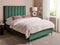 SEZANNE - Bed met opbergruimte - Donkergroen - 140 x 200 cm - Fluweel