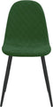 vidaXL - Eetkamerstoelen - 2 - st - fluweel - donkergroen