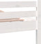 vidaXL - Bedframe - massief - hout - wit - 140x190 - cm