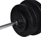 vidaXL - Gewichtenbank - met - gewichtenrek - en - halterset - 60,5 - kg