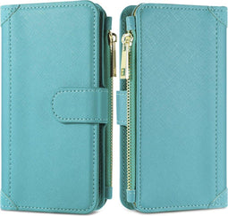 iMoshion Hoesje Geschikt voor Samsung Galaxy S20 FE Hoesje Met Pasjeshouder - iMoshion Luxe Portemonnee - Turquoise