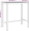 vidaXL - Bartafel - 110x60x110 - cm - geïmpregneerd - grenenhout