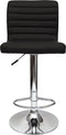 Set van 2 Barstoelen - Draaibaar - Verstelbaar - Kunstleder Zwart (2 stuks)