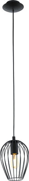 EGLO Newtown - Hanglamp - E27 - Ø 16 cm - Zwart