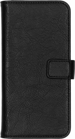 Hoesje Met Pasjeshouder Geschikt voor Samsung Galaxy J6 Plus - Luxe Bookcase smartphone - Zwart