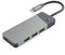 Green Cell HUBGC01 - USB Hub - 1x HDMI 3x USB 3.2 type-C - Zilver