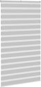 vidaXL - Zebra - rolgordijn - 130x200 - cm - stofbreedte - 125,9 - cm - lichtgrijs