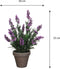 Mica Decorations Lavendel - Kunstplant H33 x Ø20 cm - Terracotta pot - Paars