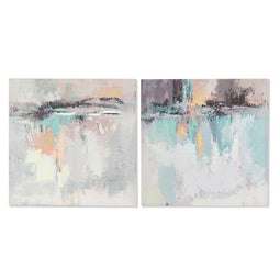 Schilderij DKD Home Decor Abstract Modern (60 x 2,5 x 60 cm) (2 Stuks)
