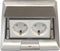 LEDmaxx 105625 2-voudig Vloerinbouw-contactdoos Kinderbeveiliging IP20 Aluminium