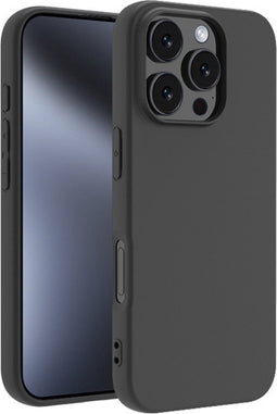 Lunso Geschikt voor iPhone 16 Pro hoesje - Ultra dunne Backcover - Zwart