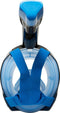 Atlantis Snorkelmasker - Full Face Masker - 180° Zicht - Zwart/Blauw - L/XL