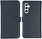 Selencia Galaxy A54 (5G) - Echt Lederen Bookcase - 3 Pashouders - Blauw