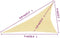 vidaXL - Zonnezeil - 160 - g/m² - 4x5x6,8 - m - HDPE - beige