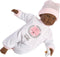 Llorens mini babypopje Cuquita donker met geluid 30 cm