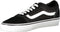 VANS MN Ward - Lage sneakers - Suède Canvas - black/whit