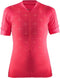 Craft Belle Glow Jersey - Korte mouwen - Ritssluiting 1/2 front - Rood (M)
