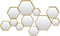 D - Light & Living - Spiegel CINCI - 98x3.5x57.5cm - Goud