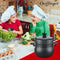 Cheffinger CF-COUS12 - Couscouspot - 12 liter marmercoating - Zwart