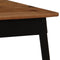 vidaXL - Eettafel - 120x60x76 - cm - massief - acaciahout - en - staal