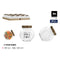 Glazen pot La Mediterránea WOOD 180 ml (60 Stuks)