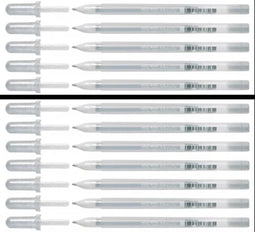 12 Metallic Zilver Gelpennen Xpgb-M-553