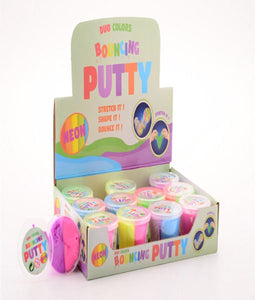 12 stuiterend duo putty neon kleuren 24162