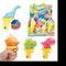 12 waterpistool Dino geblokt 65021Z.