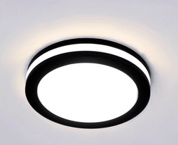 Led plafondlamp -Keuken/Badkamer/Buiten - Rond - 30w - 6400K koud wit - 2700 Lumen - IP65 - Zwart