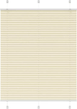vidaXL - Plissé - rolgordijn - 110x150cm - stofbreedte - 109,4cm - polyester - crème