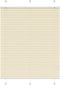 vidaXL - Plissé - rolgordijn - 110x150cm - stofbreedte - 109,4cm - polyester - crème
