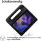 imoshion Galaxy Tab A8 (2021/2022) - Kidsproof Backcover - Schokabsorberend met handvat - Zwart