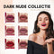 JMP Cosmetics® Matte Liquid Lipstick Set - 6 Kleuren - Vegan - Waterproof - Dark Nude
