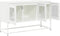 vidaXL - Tv-meubel - 100,5x39x60,5 - cm - koudgewalst - staal - wit