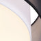 QAZQA Drum Duo - Plafondlamp - 3 lichts Ø 500 mm - Zwart (EAN: 8718881127397)