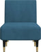 vidaXL - Chaise - longue - fluweel - blauw