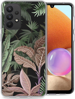 iMoshion Hoesje Geschikt voor Samsung Galaxy A33 Hoesje Siliconen - iMoshion Design hoesje - Groen / Dark Jungle
