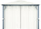 vidaXL - Prieel - met - gordijn - 300x300 - cm - aluminium - crème
