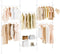 SoBuy KLS04-II-W - Telescopisch Kledingrek - Verstelbaar 209-311 cm breed 200-295 cm hoog - Wit