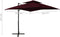 vidaXL - Zweefparasol - met - dubbel - dak - 250x250 - cm - bordeauxrood