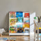 SoBuy KMB32-W - Kinderboekenkast - 4 Opbergvakken - Wit 80x88x30 cm