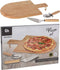 Excellent Houseware 3-delige Pizzasnijset 43x30 cm bamboe