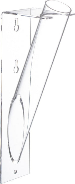 J-Line vaas Bloemenhouder Tube - kunststof - transparant - 9.5 cm hoog