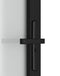 vidaXL - Binnendeur - 83x201,5 - cm - matglas - en - aluminium - zwart