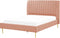 MARVILLE - Tweepersoonsbed - Roze - 140 x 200 cm - Fluweel