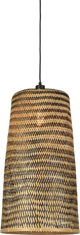 GOOD&MOJO Hanglamp Kalimantan - Bamboe - Ø37cm - Scandinavisch,Bohemian - Hanglampen Eetkamer, Slaapkamer, Woonkamer